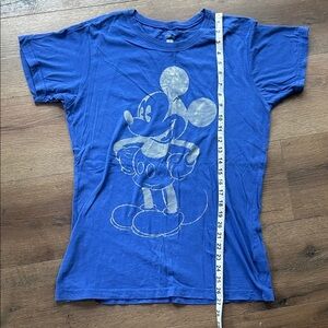 Disney Royal Blue Mickey Mouse Tee ! Large